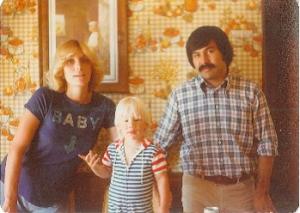July 1977. My mom pregnant with me, my brother Sam and my Dad. La Tortilla Factory will open in one month!