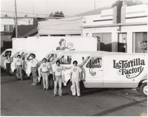 August 1977 - La Tortilla Factory Opens for Business! My Dad Carlos, is front right and my Uncle Willie is front left.