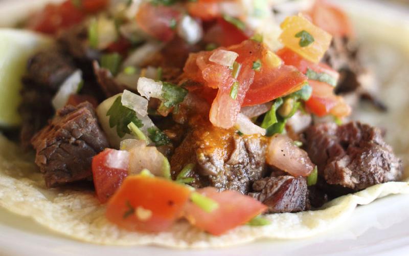 Mini Steak Tacos with Spicy Pico de Gallo