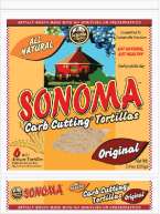 Sonoma All Natural Tortillas, Carb Cutting