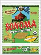 Sonoma Organic Tortillas, Yellow Corn