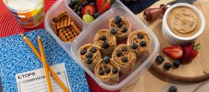 Peanut Butter and Blueberry “Sushi” Rolls