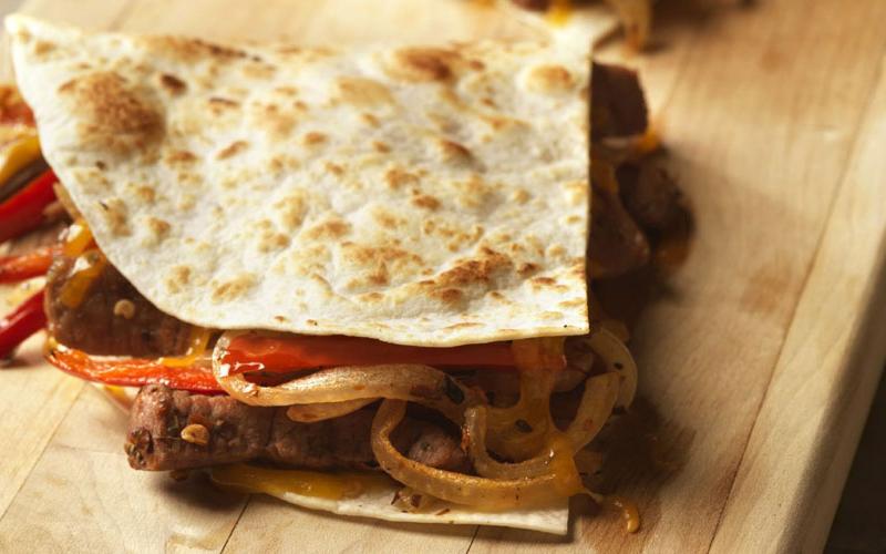 Spicy Steak and Bell Pepper Quesadillas