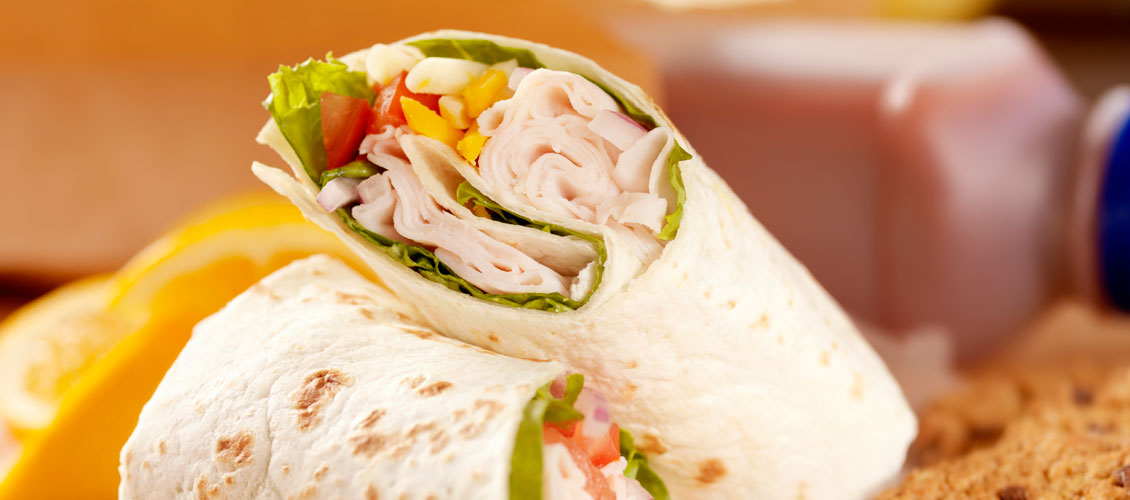 Turkey and Swiss Wrap