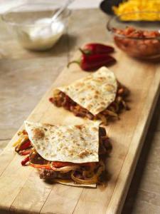 Steak and Peppers Quesadilla -Photographed on Hasselblad H3D-39mb Camera