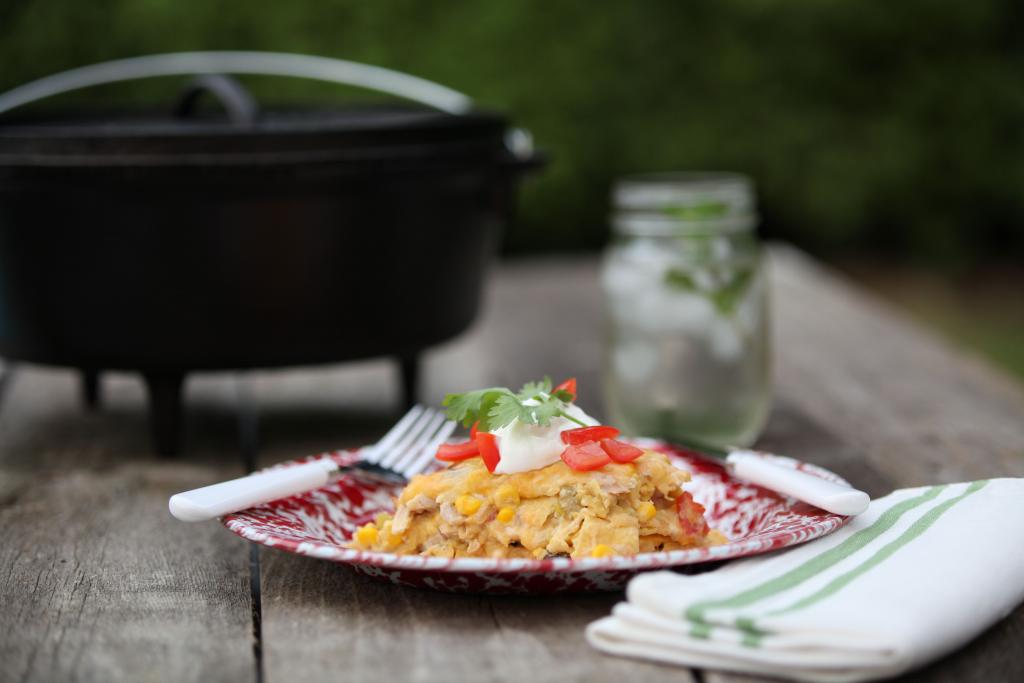 Dutch Oven Chicken Enchilada H • La Tortilla Factory