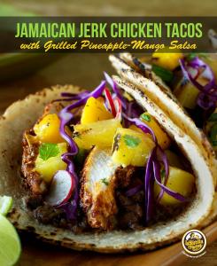 jamaican jerk chicken tacos Pin