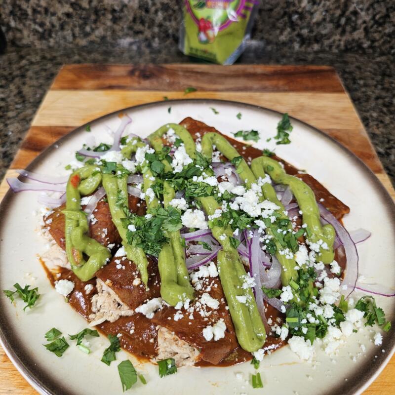 Mole Enchiladas