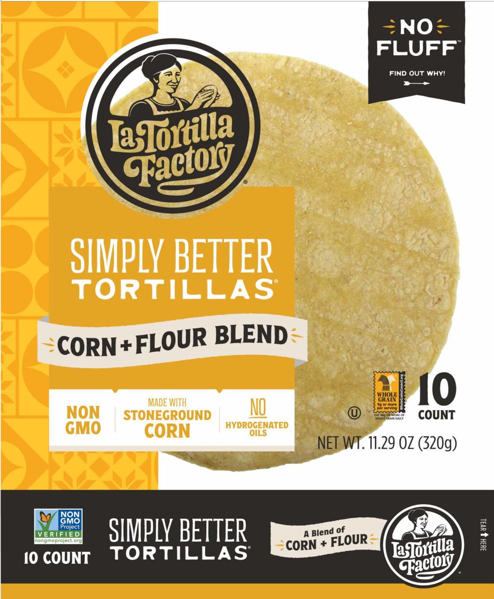 50/50 Corn + Flour Blend Tortillas • La Tortilla Factory