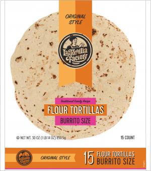 Traditional Flour Tortillas, Burrito Size