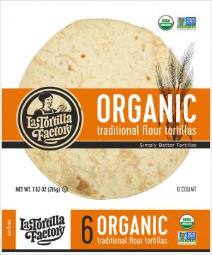 Organic, Non-GMO Tortillas Traditional Flour