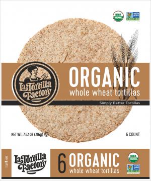 Organic, Non-GMO Tortillas Whole Wheat