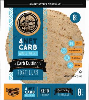 La Tortilla Factory Carb Cutting 4 Net Carbs Whole Wheat Tortillas