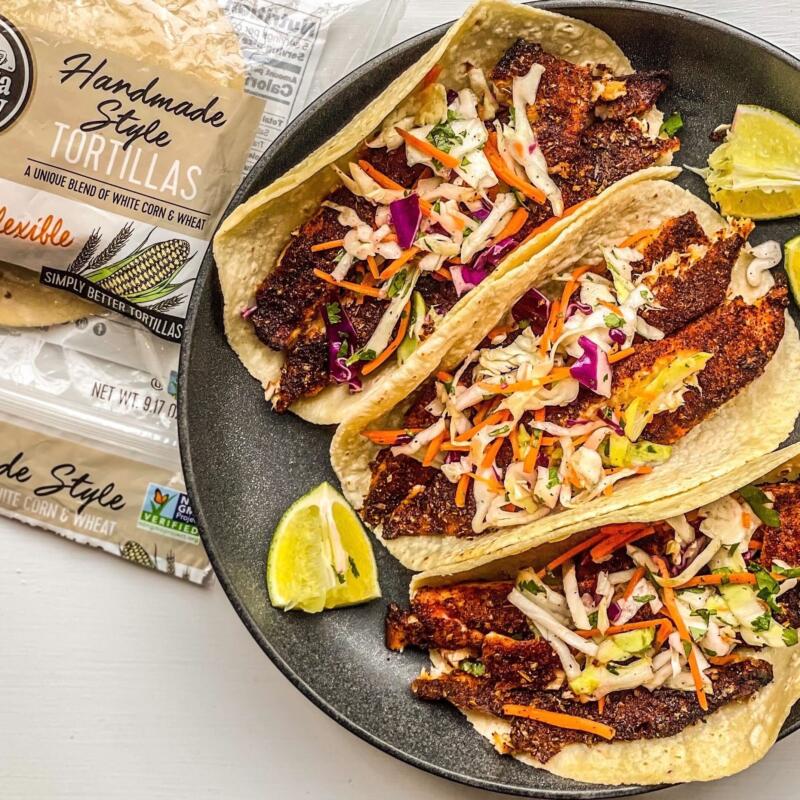 Air-Fried Baja Fish Tacos