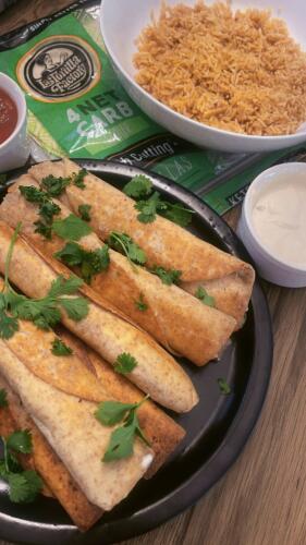 Seven Layer Dip Taquitos