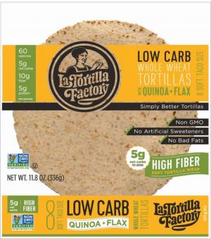 Low Carb High Fiber Quinoa + Flax Tortillas