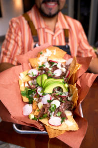 La Tortilla Factory Baked Brisket Nachos by Chef Anthony Serrano