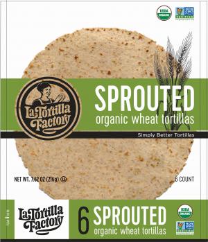 Organic, Non-GMO Tortillas, Sprouted Wheat