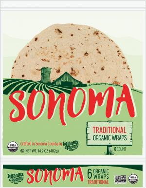 Sonoma Organic Non-GMO Wraps, Traditional