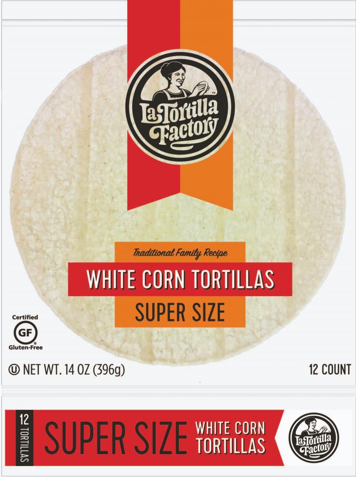 Traditional Corn Tortillas White Corn, Super Size • La Tortilla Factory