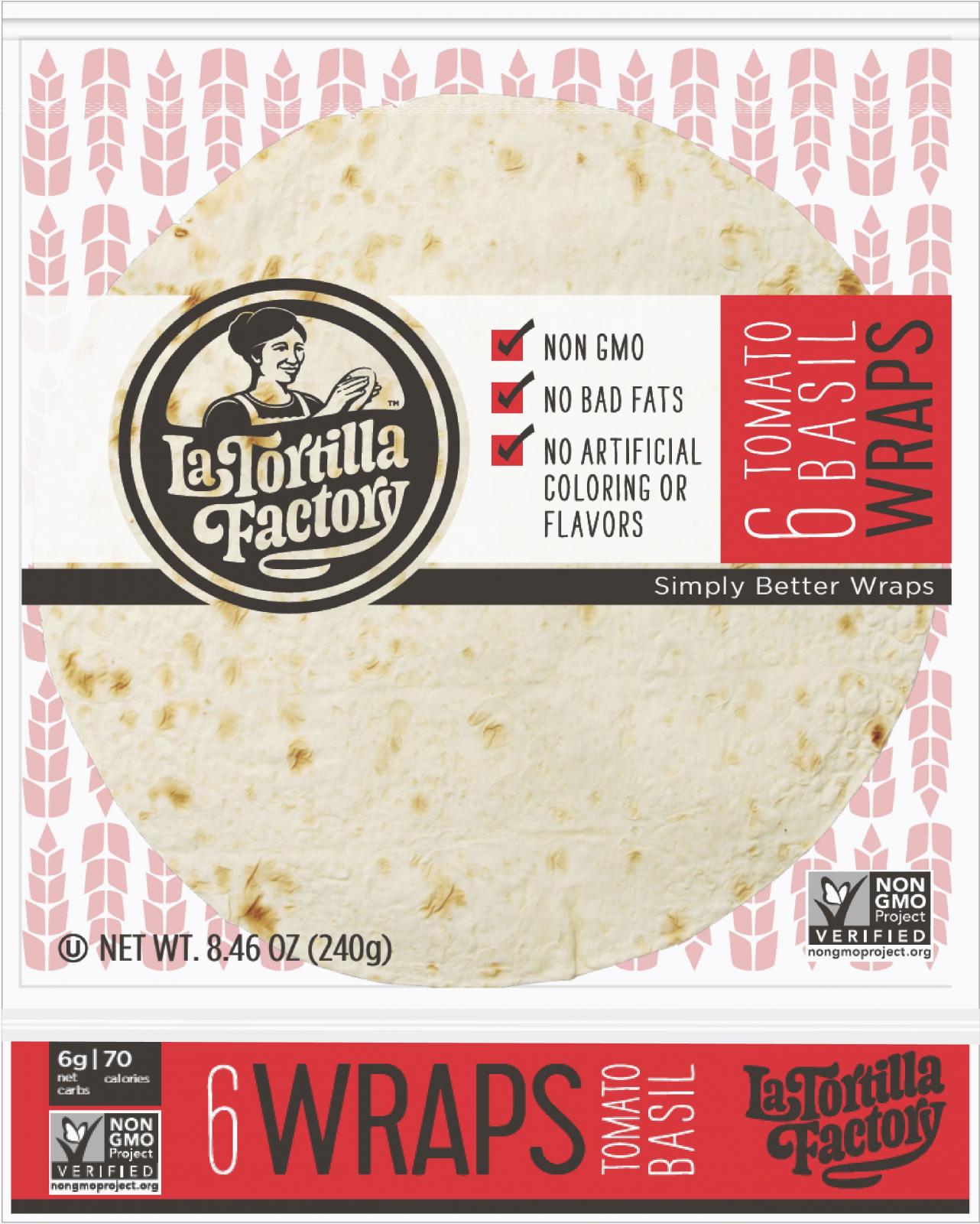 Tomato Basil • La Tortilla Factory