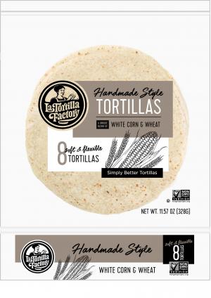 Hand Made Style Tortillas, White Corn & Wheat