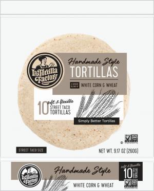 Hand Made Style Tortillas, White Corn & Wheat, Street Taco Size