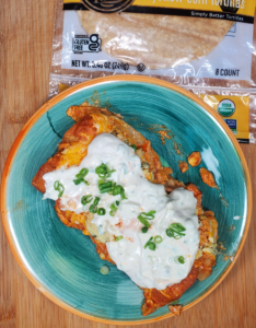 Creamy Buffalo Bleu Cheese Enchiladas